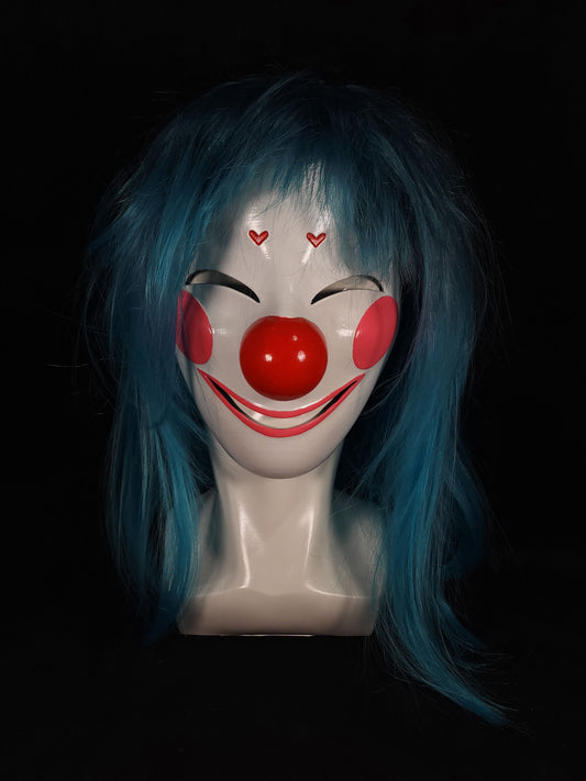 Clown Mask Roblox with wig, full view