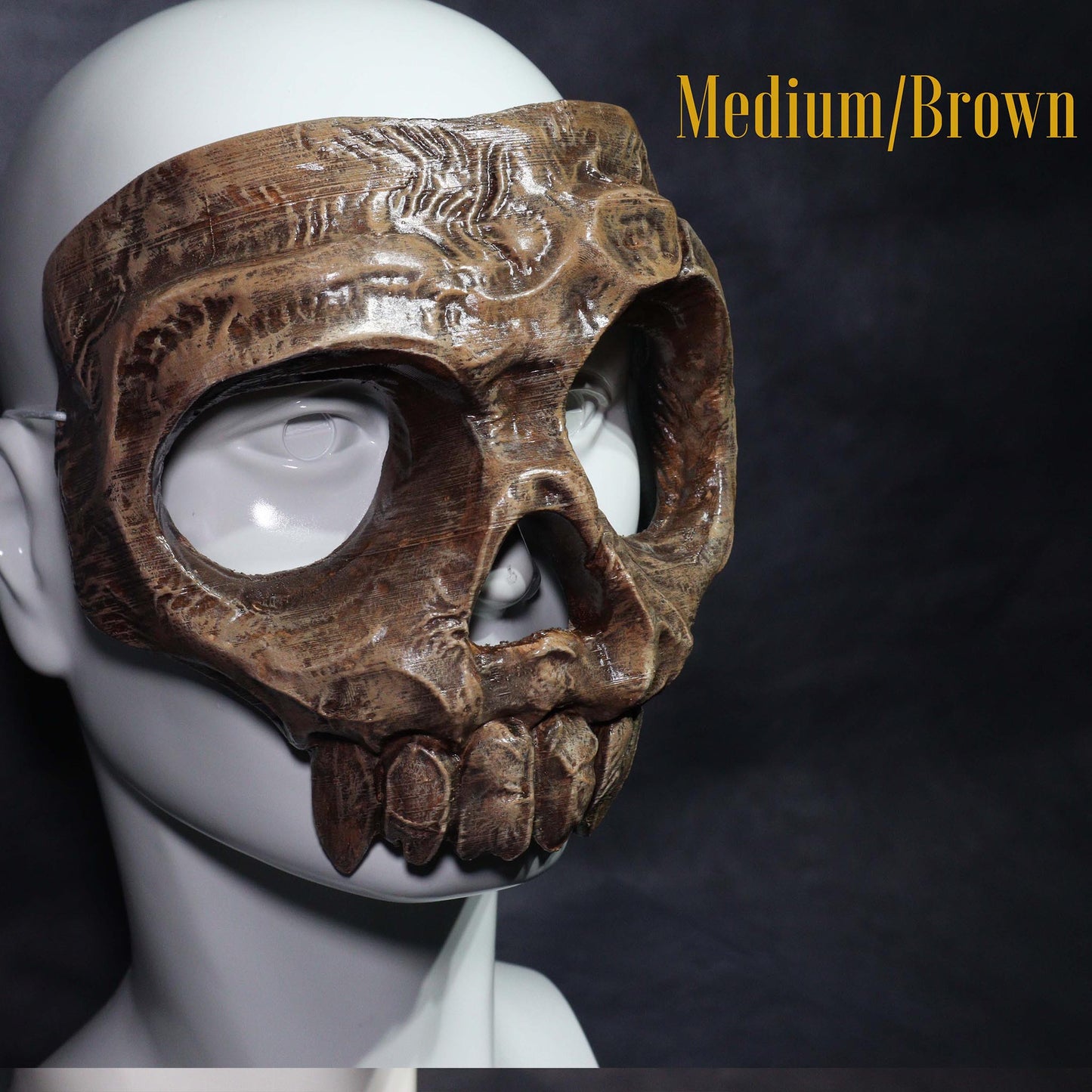 Vampire Skull Mask | Bone Brown