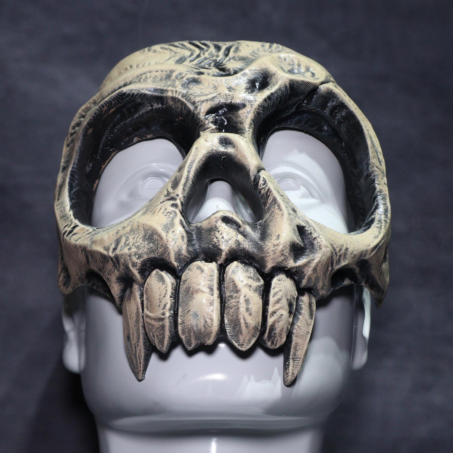 Vampire Skull Mask | Bone White