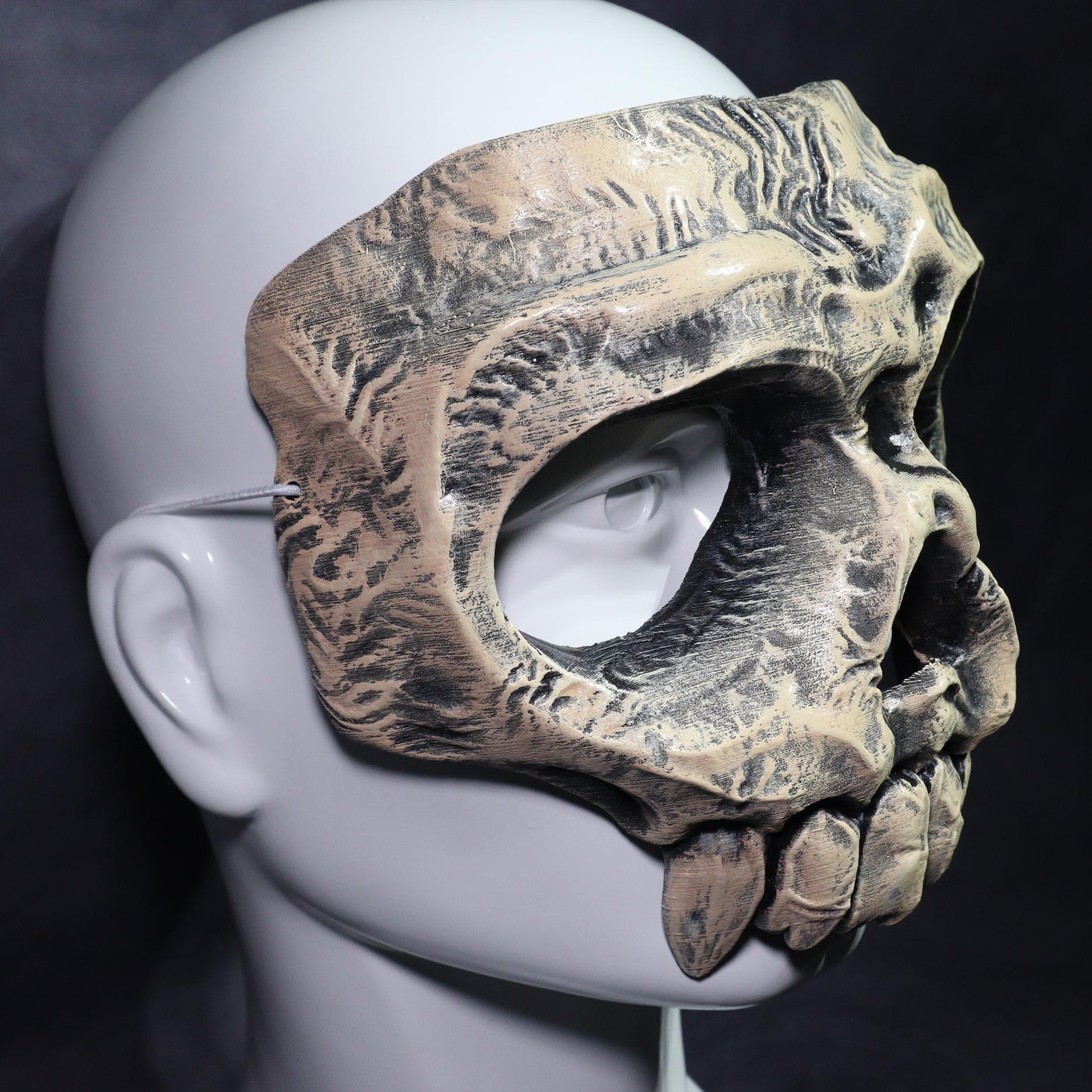 Vampire Skull Mask | Bone White