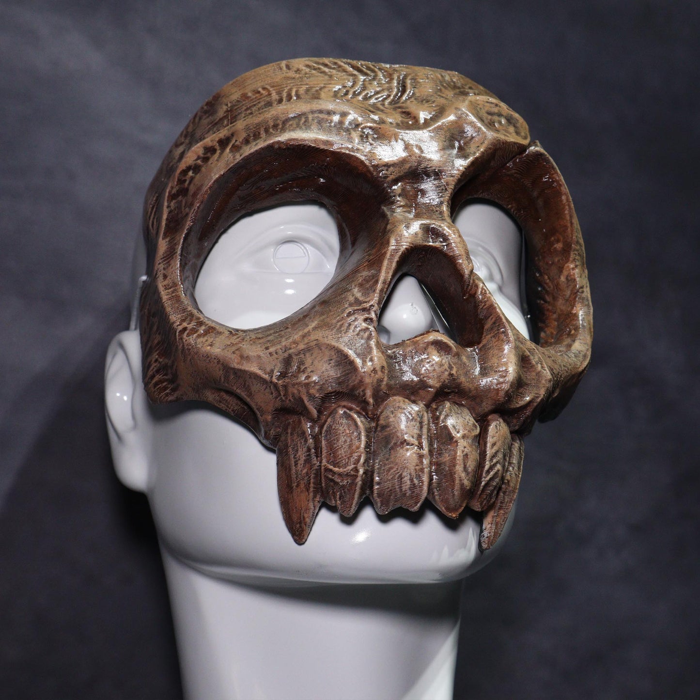 Vampire Skull Mask | Bone Brown