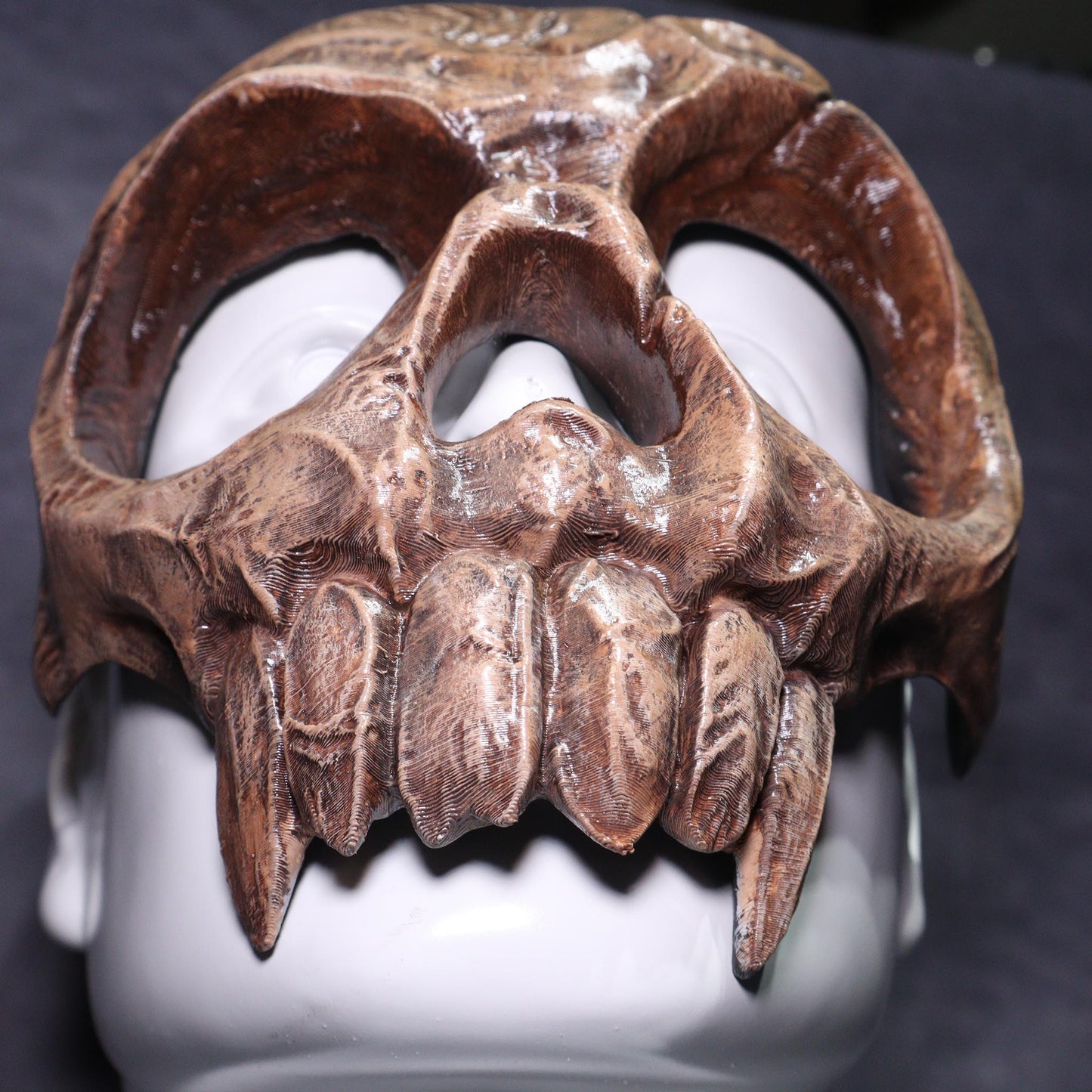 Vampire Skull Mask | Bone Brown