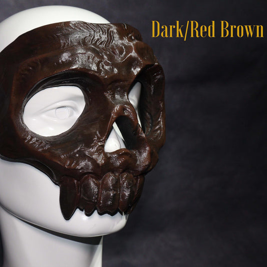 Vampire Skull Mask | Brown Red